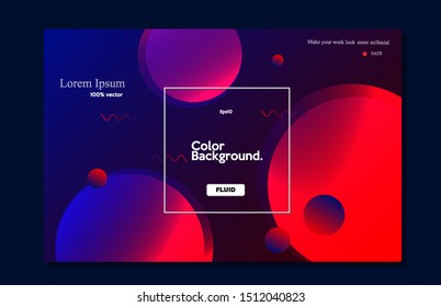 Dynamic 3D background with fluid shapes modern concept. minimal poster. ideal for banner, web, header, cover, billboard, brochure, social media, landing page. eps10 -Vector