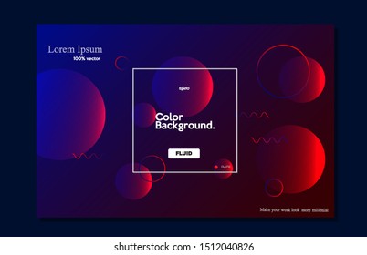 Dynamic 3D background with fluid shapes modern concept. minimal poster. ideal for banner, web, header, cover, billboard, brochure, social media, landing page. eps10 -Vector