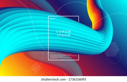 Dynamic 3D background with liquid shapes modern concept. minimal poster. ideal for banner, web, header, cover, billboard, brochure, social media, landing page.