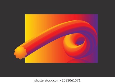 A dynamic 3D fluidity background in black, yellow, and orange features smooth, flowing shapes that create a vibrant and energetic visual impact.