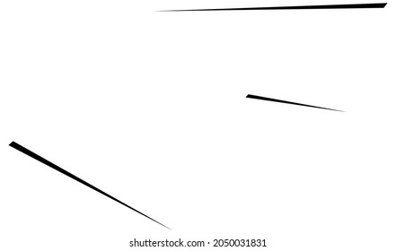 Dynamic 3D lines in perspective. Vanishing, diminishing lines, stripes. Spatial streaks, strips abstract geometric vector illustrration