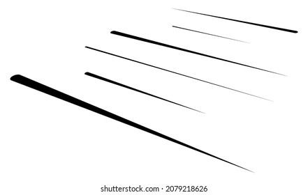 Líneas 3D dinámicas en perspectiva. Desvanecimiento, líneas decrecientes, rayas. Rasas espaciales, tiras ilustraciones de vectores geométricos abstractos