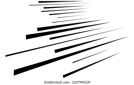 Dynamische 3D-Linien in Perspektive. Verschönerung, abnehmende Linien, Streifen. Geostreaks, Streifen, abstrakte geometrische Vektorgrafik
