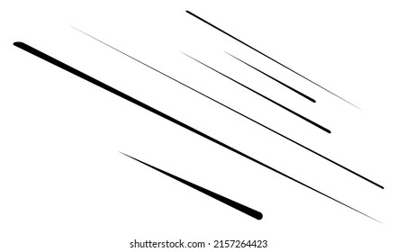 Dynamic 3D lines in perspective. Vanishing, diminishing lines, stripes. Spatial streaks, strips abstract geometric vector illustrration