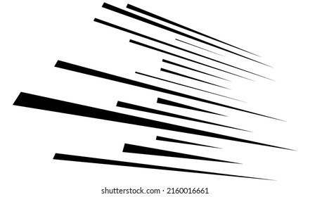 Dynamic 3D lines in perspective. Vanishing, diminishing lines, stripes. Spatial streaks, strips abstract geometric vector illustrration