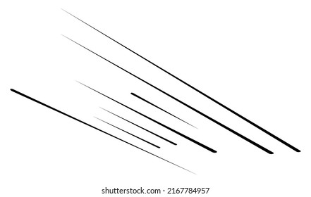 Dynamic 3D lines in perspective. Vanishing, diminishing lines, stripes. Spatial streaks, strips abstract geometric vector illustrration