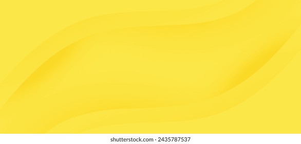 Dynamic 3D modern abstract yellow background, minimal paper background.