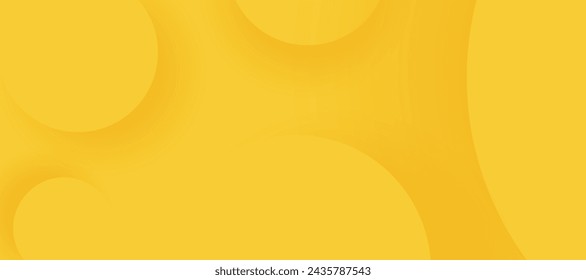 Dynamic 3D modern abstract yellow background, minimal paper background.