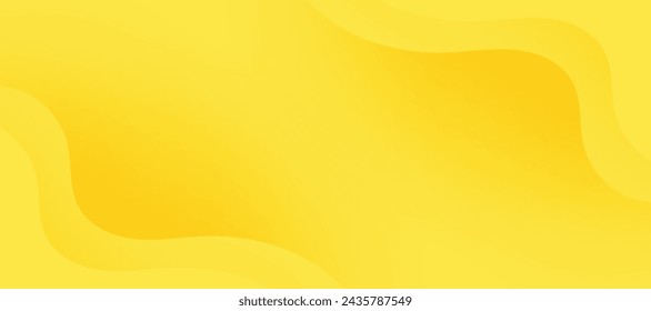 Dynamic 3D modern abstract yellow background, minimal paper background.