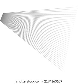 Dynamic 3d, three-dimensional lines, stripes element