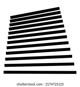 Dynamic 3d, three-dimensional lines, stripes element