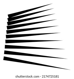 Dynamic 3d, three-dimensional lines, stripes element