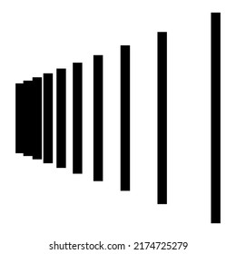 Dynamic 3d, three-dimensional lines, stripes element