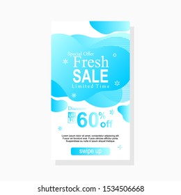 Dynamic abstract amoeba modern fluid set banner design, sale banner design, flyer design with gradient color