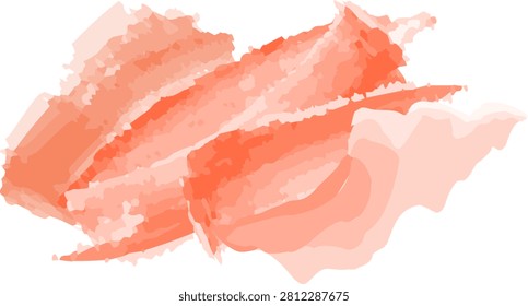 A dynamic abstract artwork featuring bold pink and red brush strokes on a canvas, showcasing a mix of light and dark hues, with visible texture and expressive strokes, isolated on white background