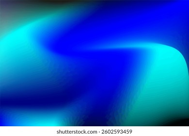 Dynamic abstract artwork featuring a gradient blending of vivid blue and cyan hues with fluid transitions, invoking a sense of movement, tranquility, and modern design aesthetics.