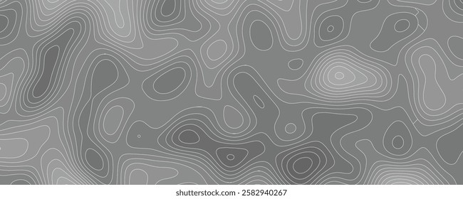 Dynamic abstract artwork with flowing curves and meticulously rendered topographic elements
