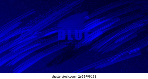 Dynamic abstract background with bold blue brush strokes, halftone dots, and grunge textures. Perfect for modern designs, gaming themes, and futuristic digital artwork. eps 10