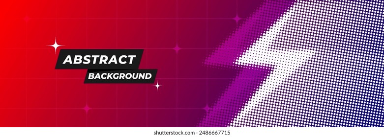 Dynamic Abstract Background with Bold Colors and Halftone Effect