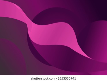 Fondo abstracto dinámico con tonos magenta profundos y Formas ondulatorias fluidas. Elegante y moderno telón de fondo ideal para Anuncios, anuncios de tecnología, o diseños digitales con estilo.