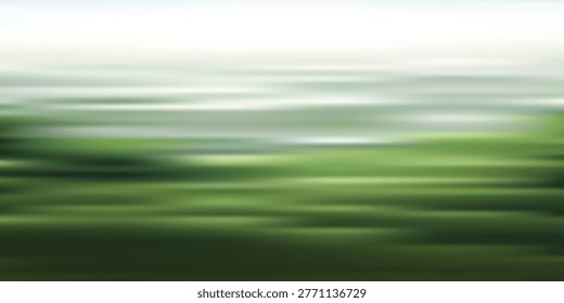 Dynamic abstract background featuring horizontal motion blur in vibrant green and soft white tones, creating a sense of speed and movement.