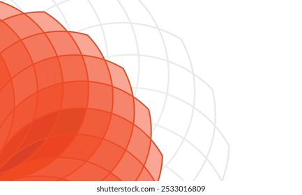Dynamic abstract background featuring overlapping red petal shapes
