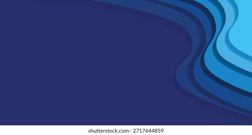 Fondo abstracto dinámico que presenta una serie de ondas azules superpuestas, creando una sensación de movimiento y profundidad.