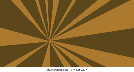 A dynamic abstract background featuring a sunburst or starburst pattern with rays emanating from a central point, rendered in contrasting shades of brown and gold, creating a sense of movement and en.