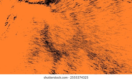 A dynamic abstract background featuring vibrant orange and black textures