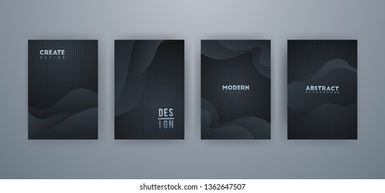 dynamic abstract background and fluid modern 3D design, eps10 Vector.