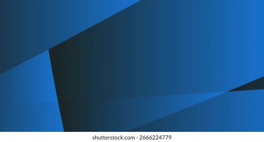 Dynamic abstract background with geometric blue and dark blue shapes and gradients, perfect for modern designs, technology, and business presentations.