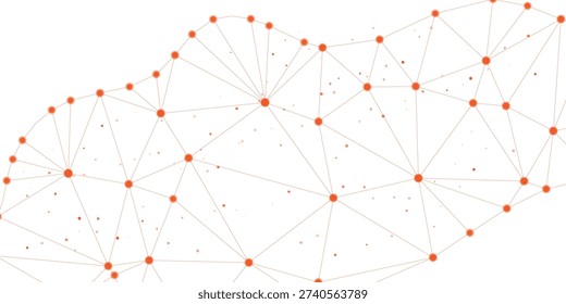A dynamic abstract background of interconnected nodes and lines, symbolizing data flow, digital networks, and global communication with a clean, modern aesthetic.