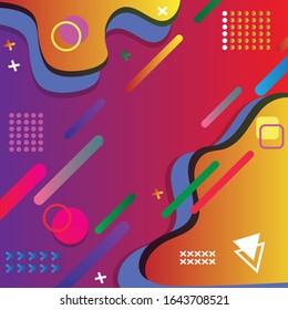 Dynamic abstract background minimalist design