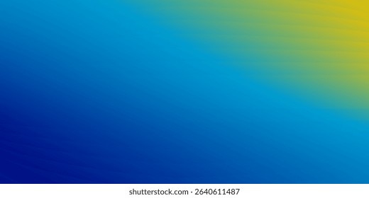 A dynamic abstract background with a smooth diagonal blue-to-yellow gradient. This modern design offers a vibrant yet calming aesthetic, perfect for various graphic applications.