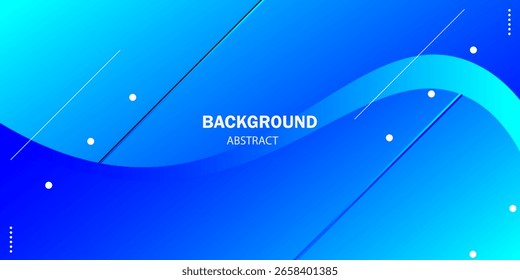 Fondo abstracto dinámico con Gradientes azules y cian, con líneas geométricas modernas y un diseño de ondas fluidas para proyectos digitales