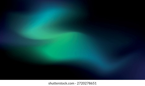 Dynamic abstract background with vibrant blue emerald green and deep teal smooth fluid organic flowing curves and luminous gradient for technology science or artistic design projects