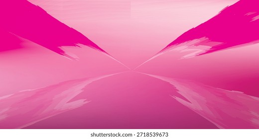 Fondo abstracto dinámico con Elementos de pinceladas de color rosa vibrante que crean una sensación de movimiento y energía.