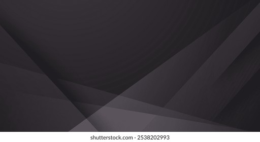 Capas simples negras abstractas dinámicas con fondo de decoración de luz de sombra. Vector EPS10