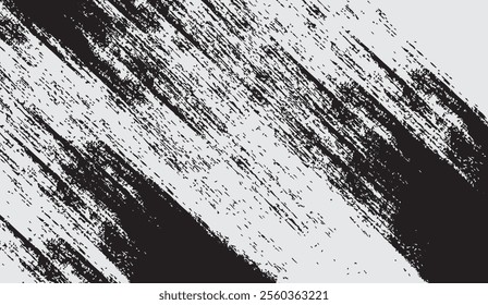 Dynamic abstract black and white brush strokes with a textured pattern, creating a modern and edgy artistic background. Perfect for art, design, and creative projects