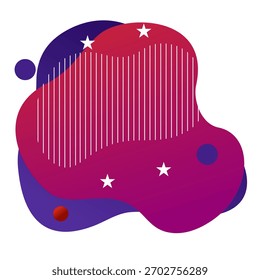Mistura abstrata dinâmica de cores e formas para projetos de design modernos