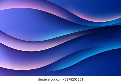 dynamic abstract blue diagonal shape light and shadow wavy background. eps10 vector