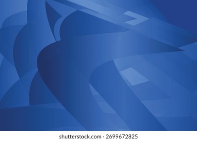 Las Formas geométricas azules abstractas dinámicas crean un fondo moderno y fluido con una sensación de profundidad y movimiento.