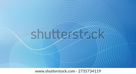 Dynamic abstract blue gradient background featuring elegant white wavy lines and subtle concentric circles, ideal for modern technology presentations and corporate web designs