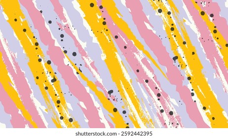 Dynamic abstract brushstroke pattern with bold colors, artistic splashes, and grunge textures. Perfect for trendy backgrounds, wallpapers, and creative digital designs.