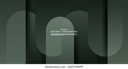 Dynamic abstract dark gradient illustration background with simple shadow pattern in square and round shape. Futuristic and luxury design. Vector eps10