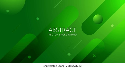 dynamic abstract dark green liquid color gradient round shape geometric fluid background. eps10 vector