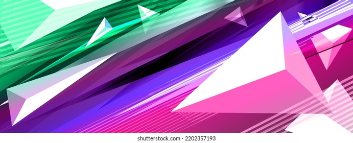Dynamic abstract with diagonal pattern with triangular shapes.