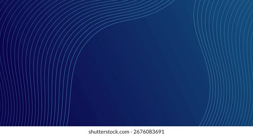 A dynamic and abstract digital design with flowing blue waveforms against a dark background,smooth, curving lines and dotted patterns that create a sense of movement and energy. 