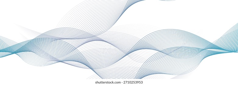 Un diseño digital dinámico y abstracto con formas de onda azules fluidas sobre un fondo oscuro, líneas suaves y curvas y patrones punteados que crean una sensación de movimiento y energía. 