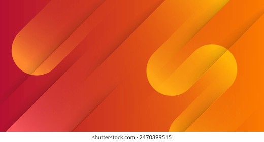 Fondo de forma naranja de degradado colorido geométrico dinámico abstracto fluido.